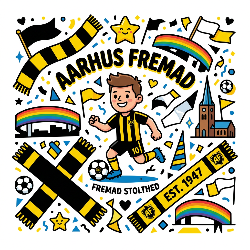 Fremad Fodbold Fest Toppers Drinktoppers 6 stk Ø8 cm