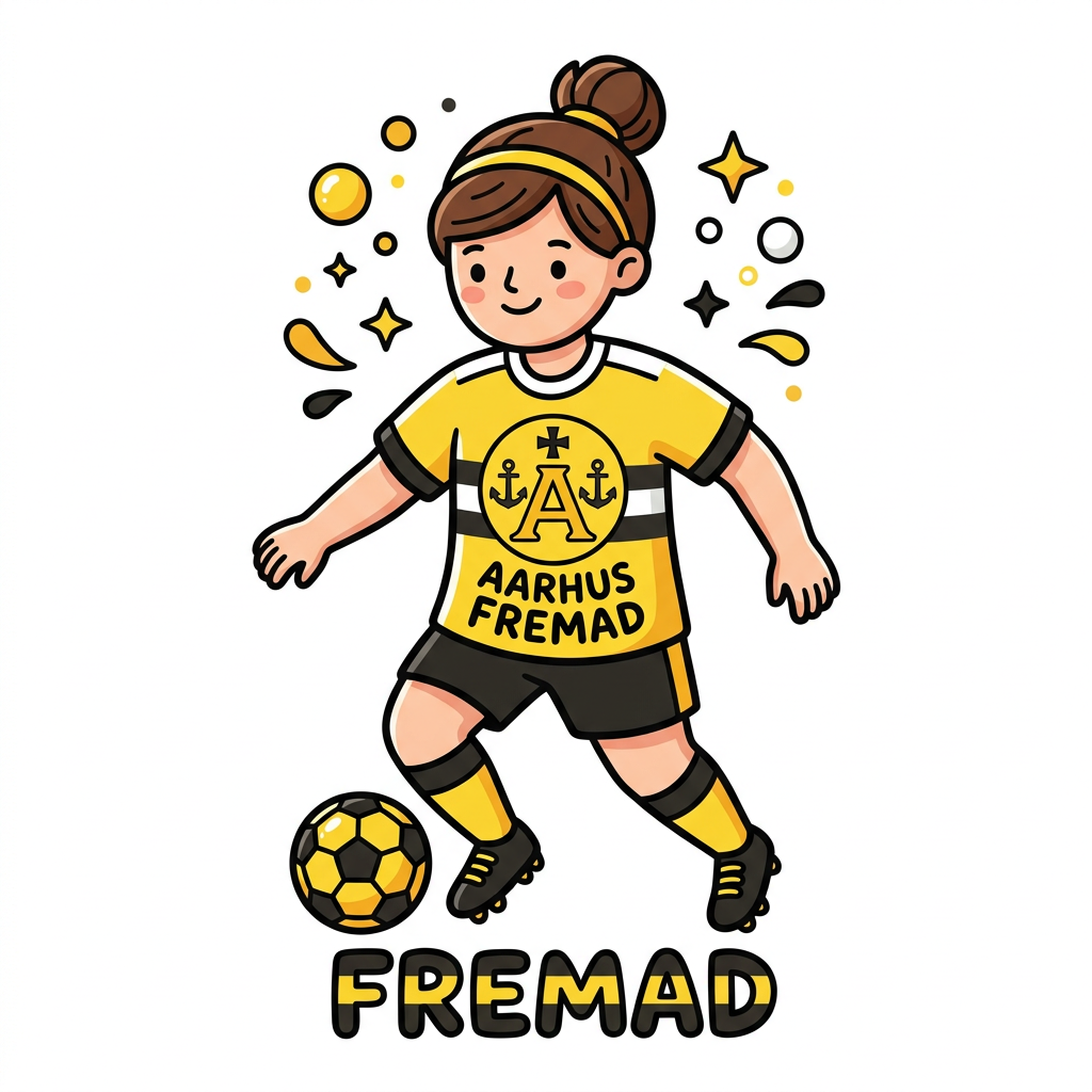 Fremad Pige Fodbold Toppers Drinktoppers 6 stk Ø8 cm