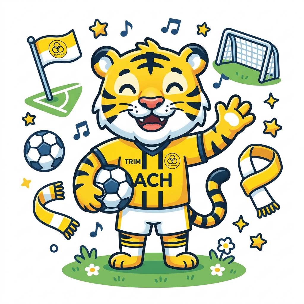 AC Horsens Maskot Toppers Drinktoppers 6 stk Ø8 cm