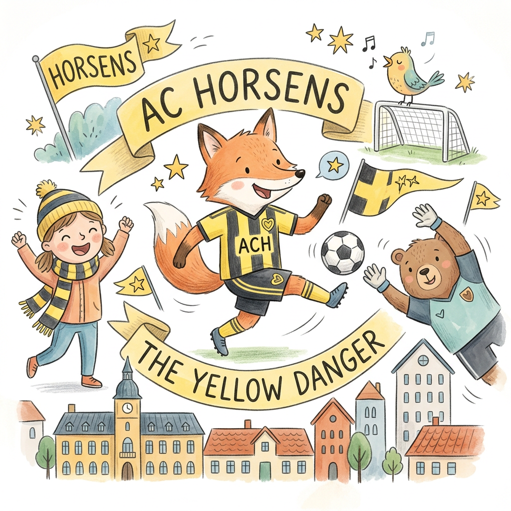 AC Horsens venner Toppers Drinktoppers 6 stk Ø8 cm