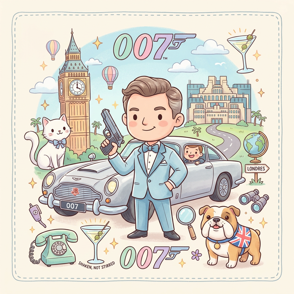 Agent 007's verden Toppers Drinktoppers 6 stk Ø8 cm