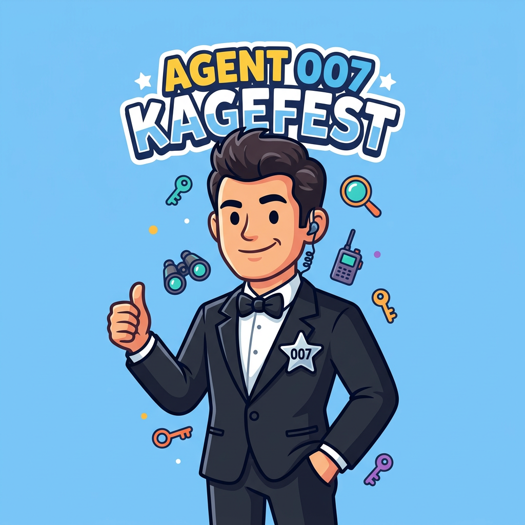 Agent 007 Kagefest Toppers Drinktoppers 6 stk Ø8 cm
