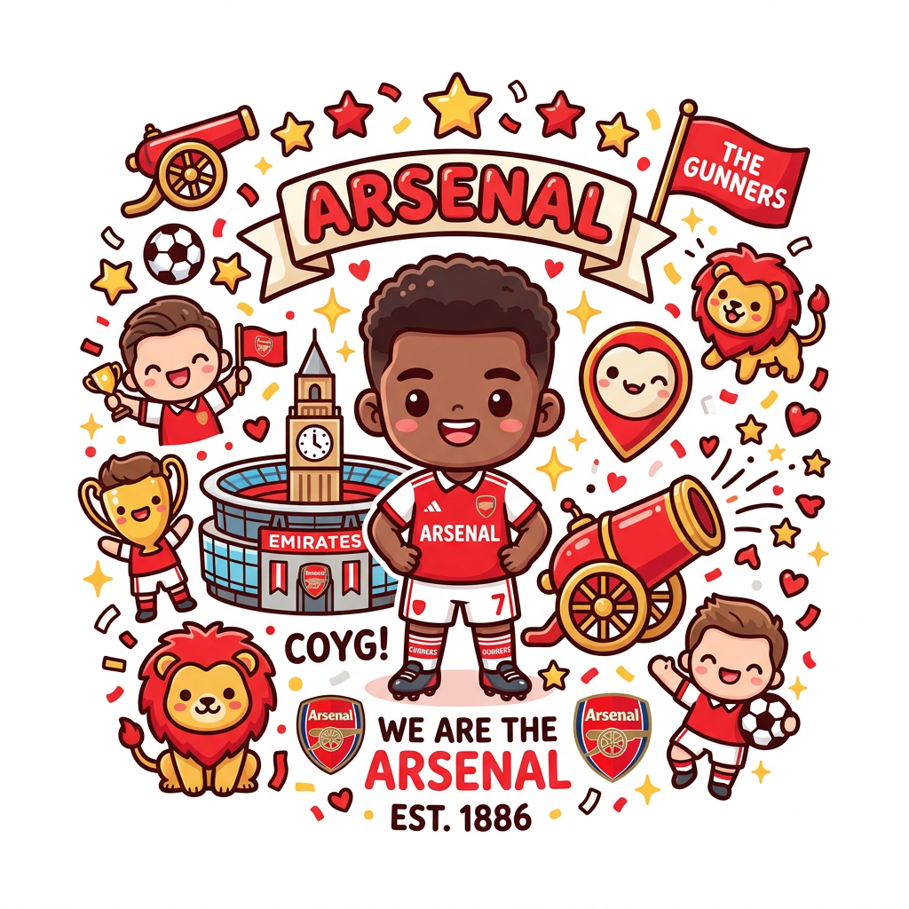 Arsenal Tegneserieunivers Toppers Drinktoppers 6 stk Ø8 cm