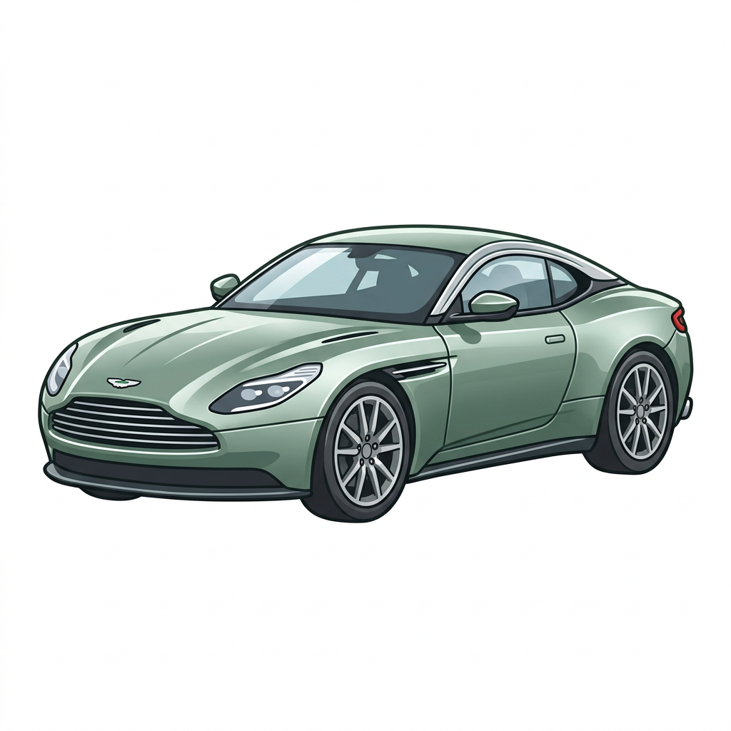 Grøn Aston Martin Toppers Drinktoppers 6 stk Ø8 cm