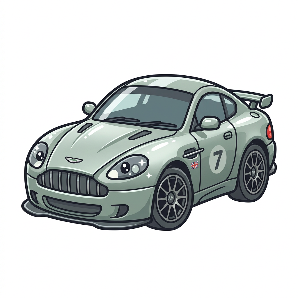 Tegneserie Aston Martin Toppers Drinktoppers 6 stk Ø8 cm