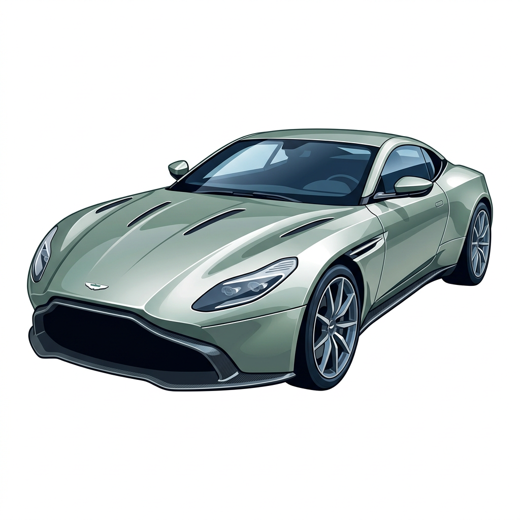 Sølv Aston Martin Toppers Drinktoppers 6 stk Ø8 cm