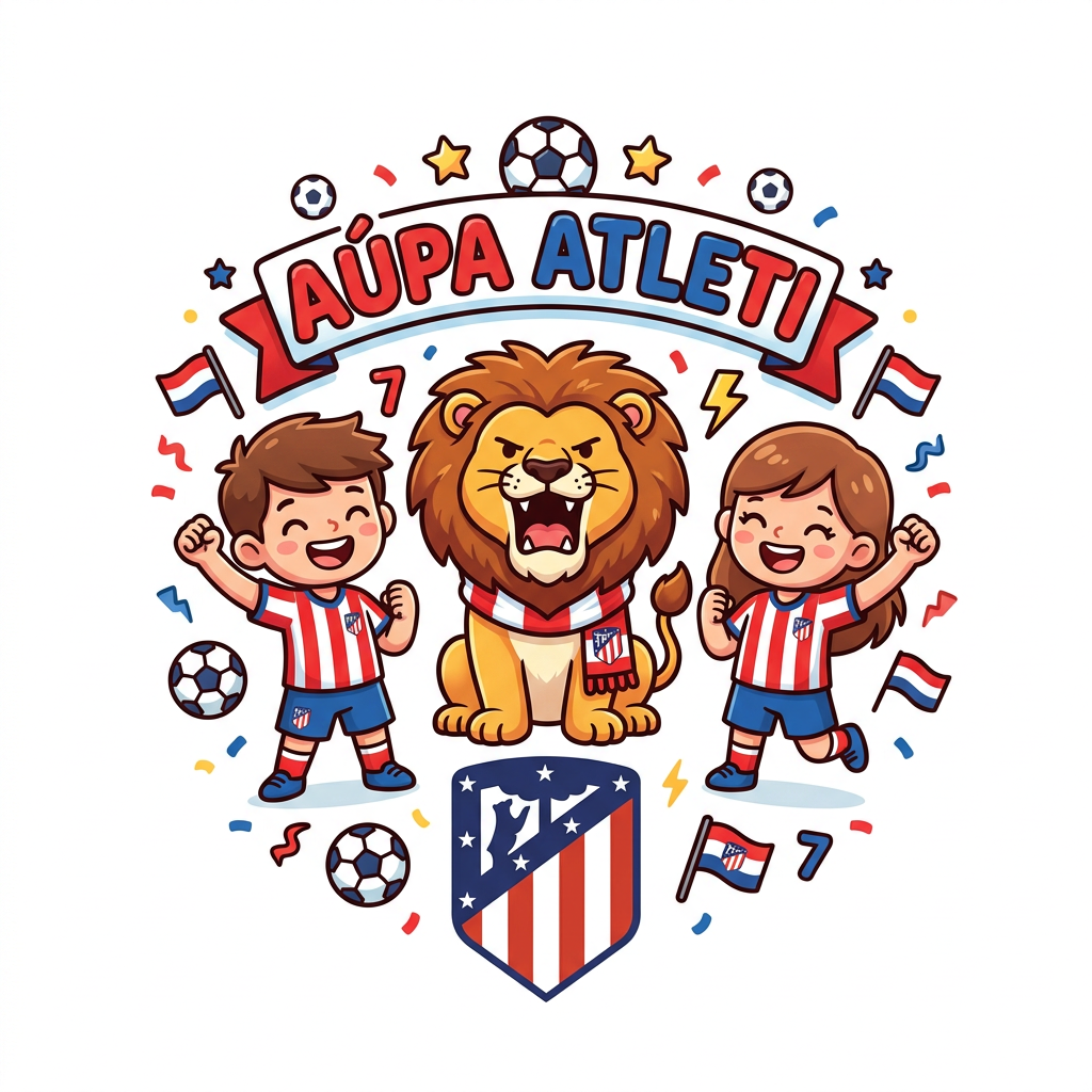 Aupa Atleti Løvebørn Toppers Drinktoppers 6 stk Ø8 cm