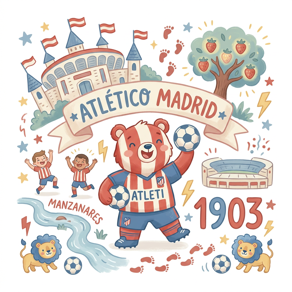 Atlético Bamse Fest Toppers Drinktoppers 6 stk Ø8 cm