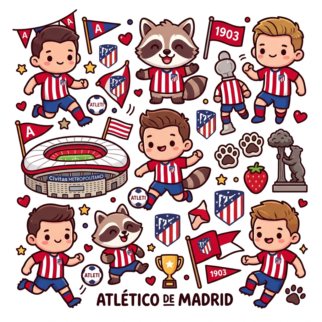 Atleti Maskot Mix Toppers Drinktoppers 6 stk Ø8 cm