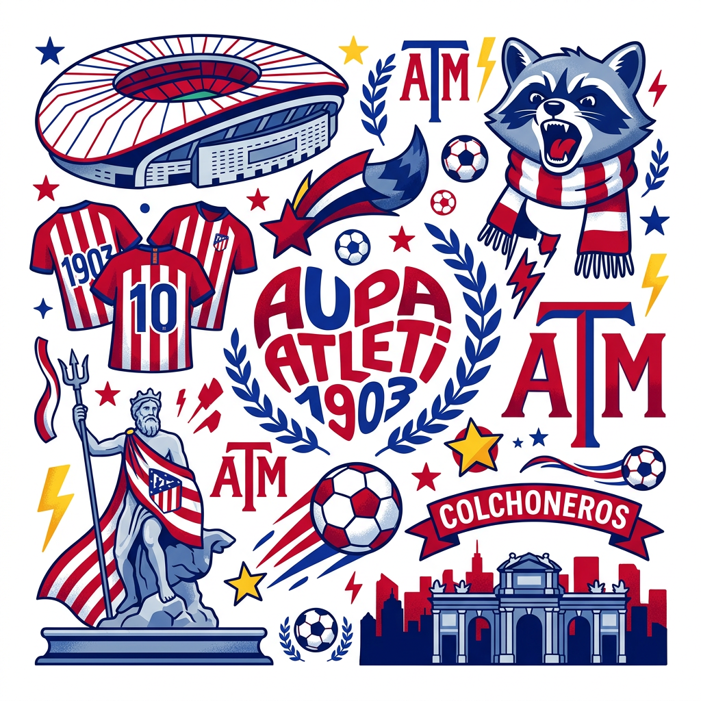 Atletico hyldest collaga Toppers Drinktoppers 6 stk Ø8 cm