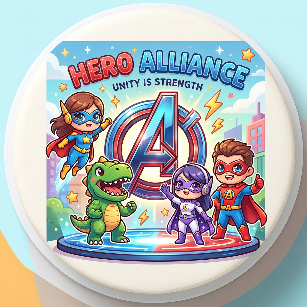 Søde Avengers Helte Toppers Drinktoppers 6 stk Ø8 cm