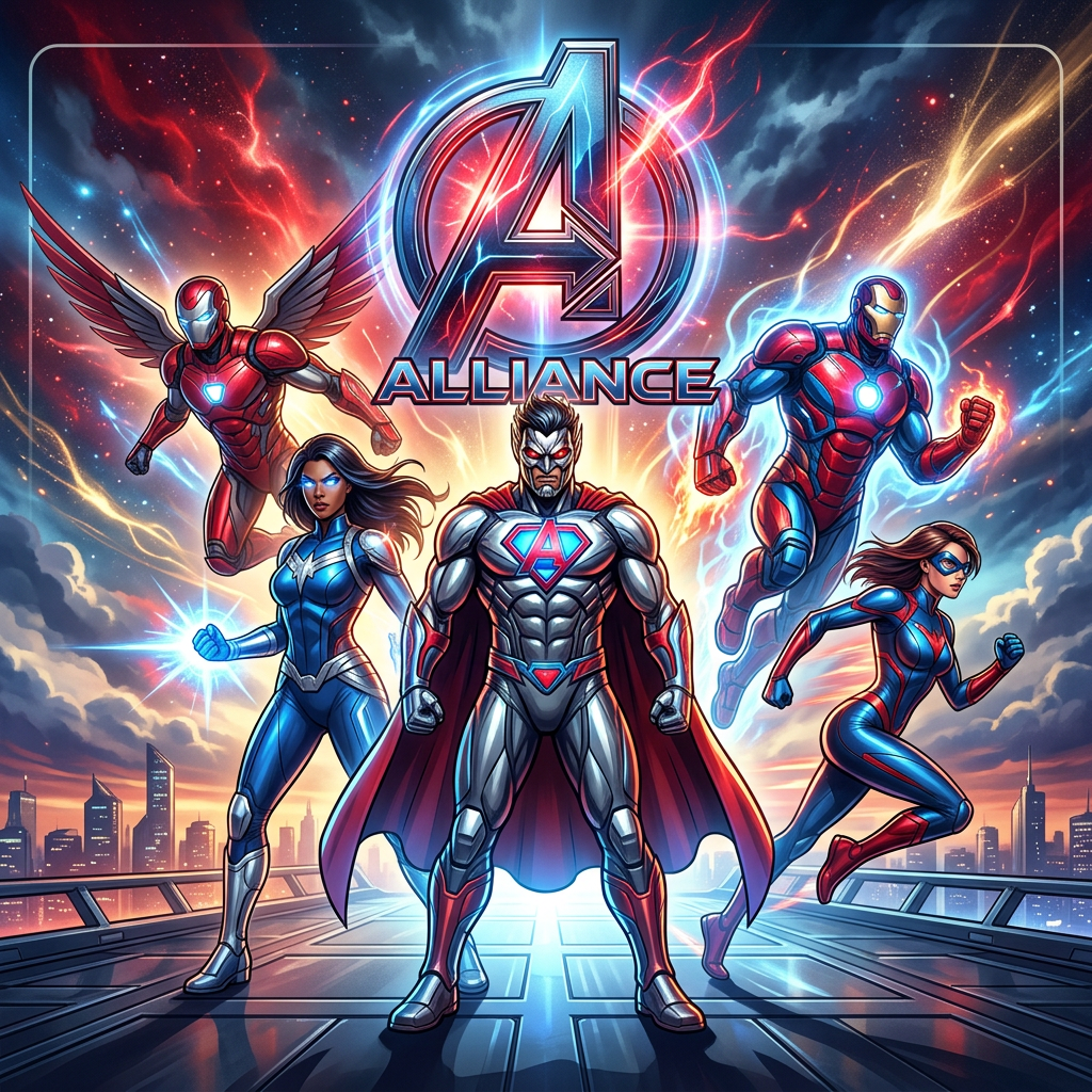 Avengers Alliance Samling Toppers Drinktoppers 6 stk Ø8 cm
