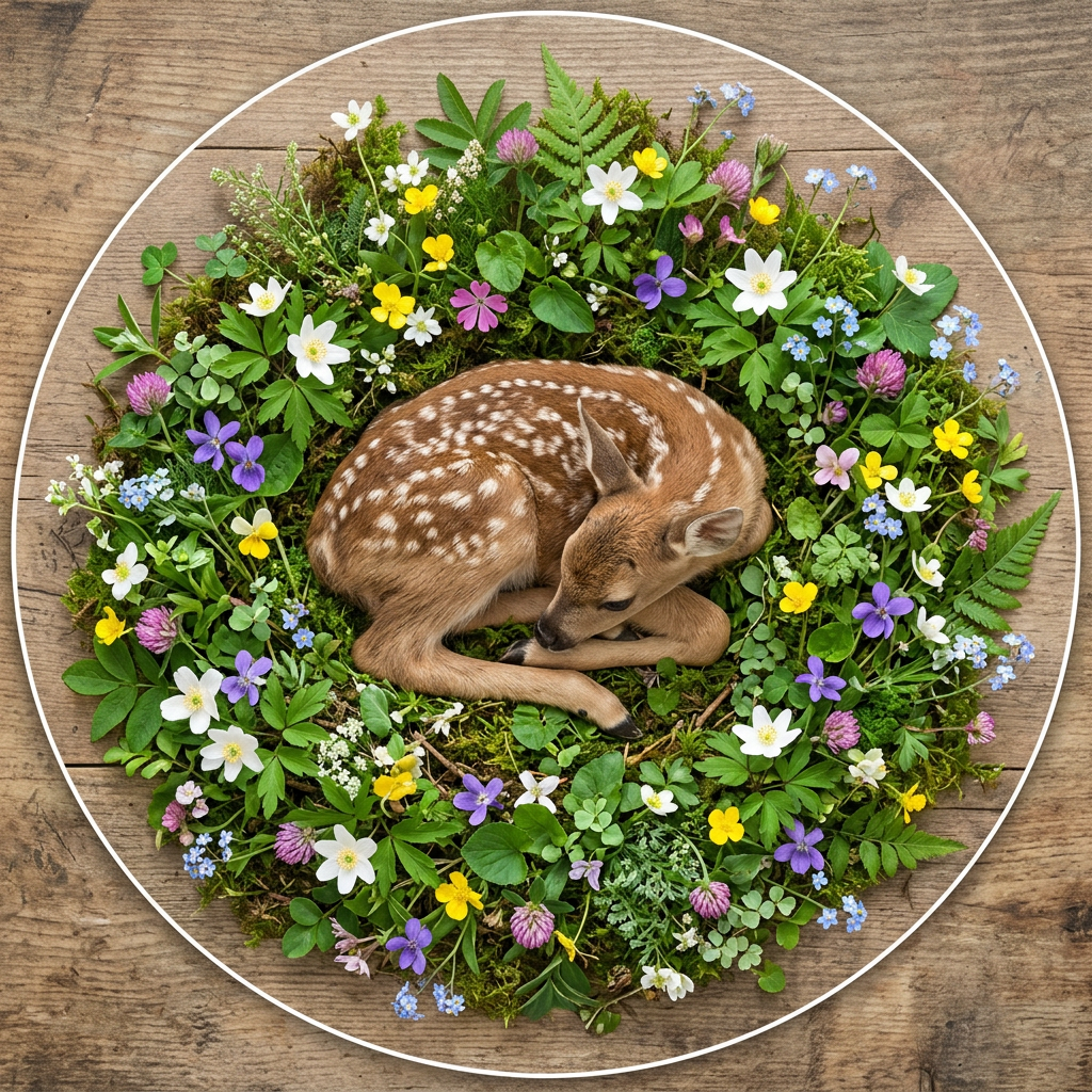 Bambi Blomsterkrans Toppers Drinktoppers 6 stk Ø8 cm