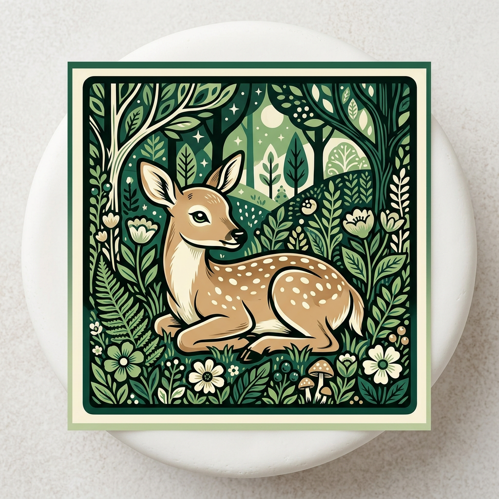 Bambi i skoven Toppers Drinktoppers 6 stk Ø8 cm