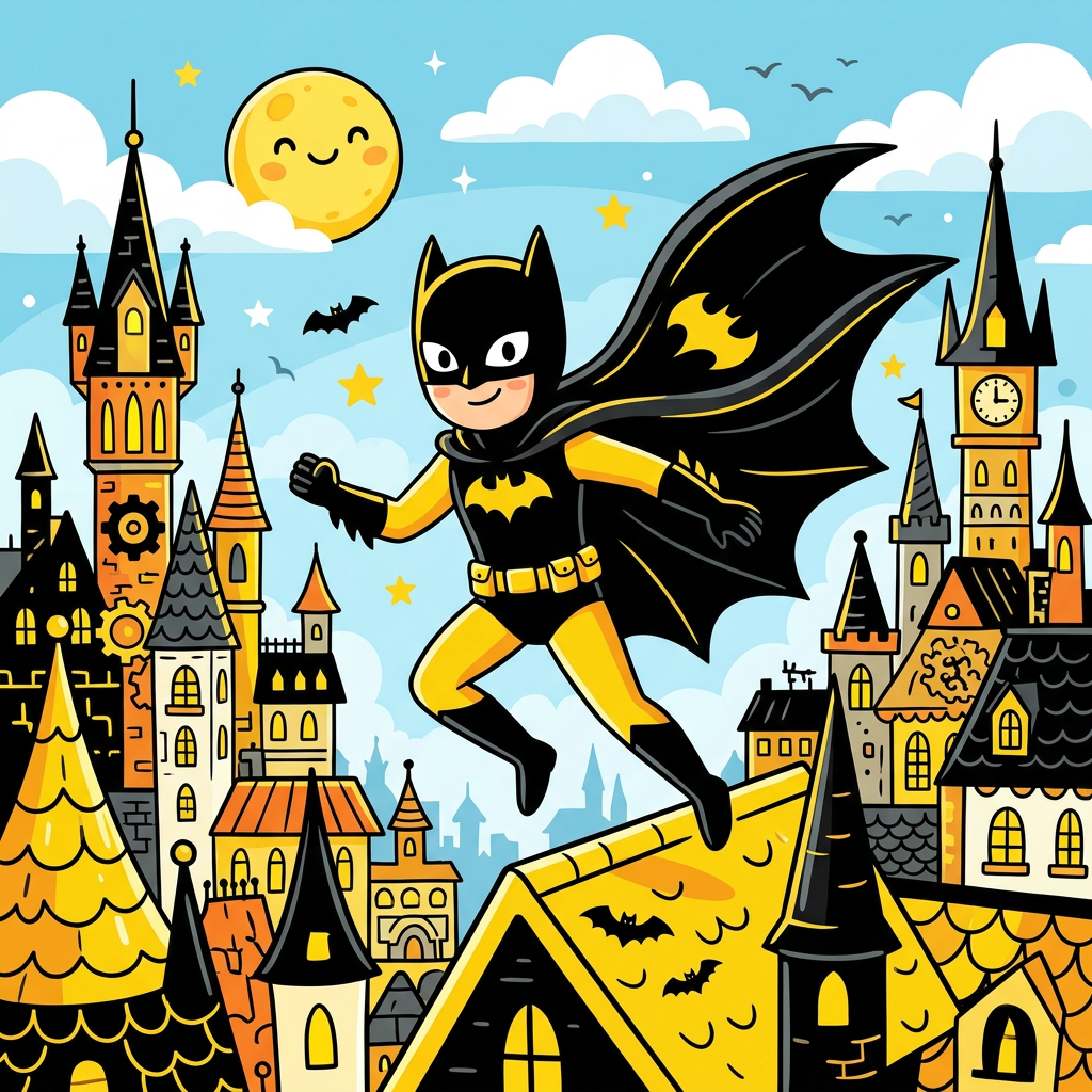 Batman tagtur nat Toppers Drinktoppers 6 stk Ø8 cm