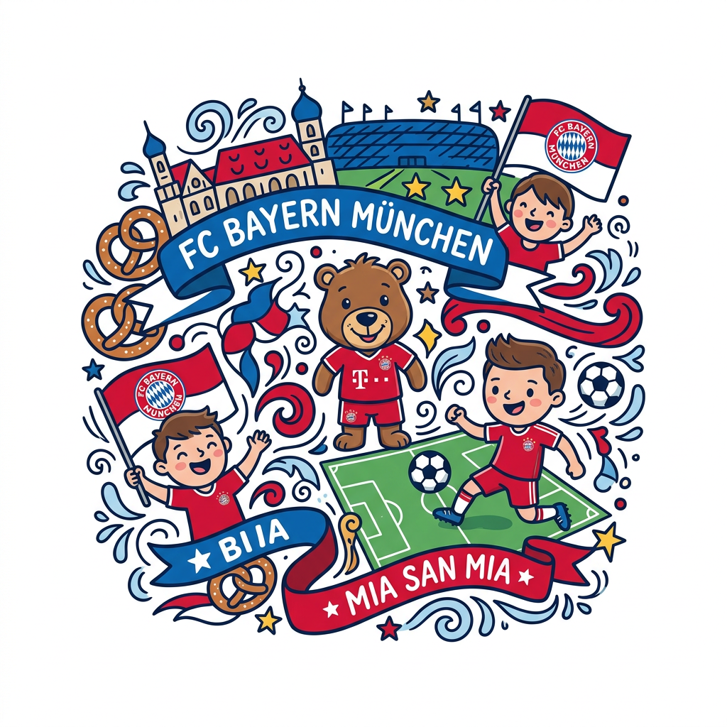 Bayern Fussball Fest Toppers Drinktoppers 6 stk Ø8 cm