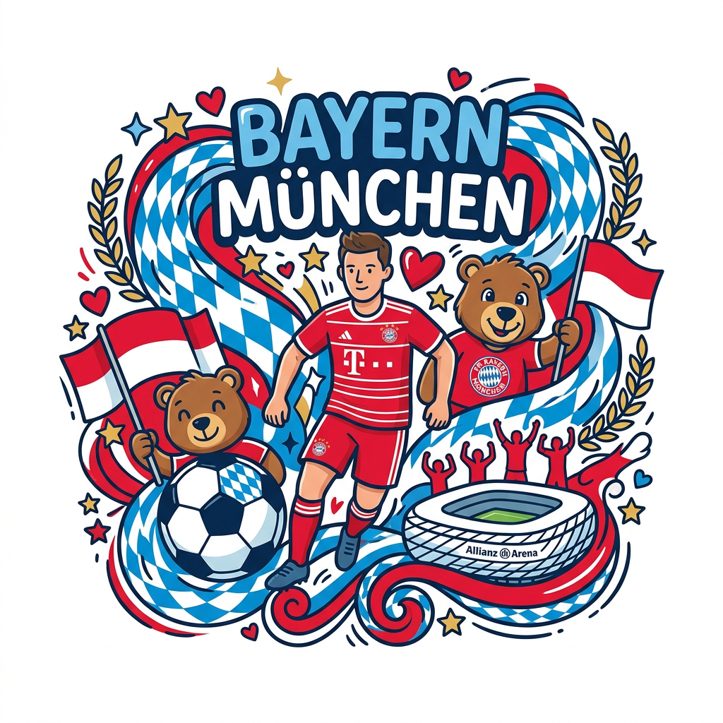 Bayern München Fest Toppers Drinktoppers 6 stk Ø8 cm