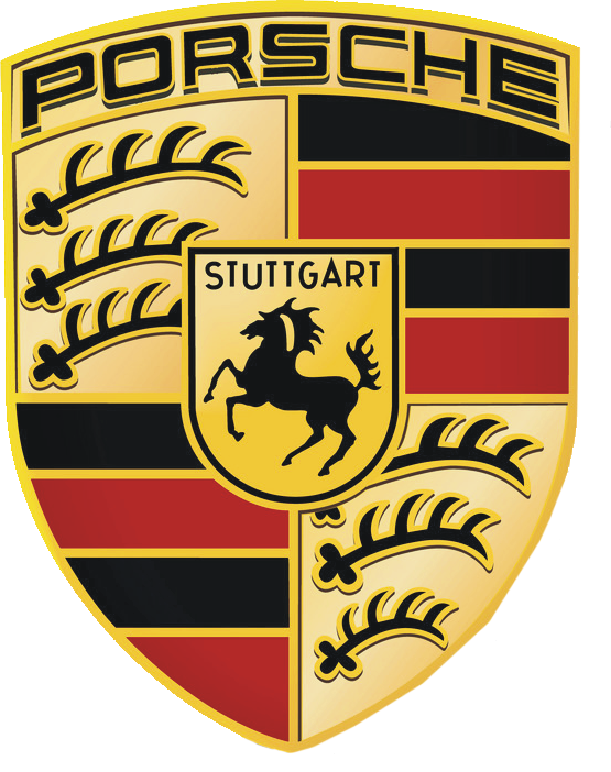 Porsche logo Toppers Drinktoppers 6 stk Ø8 cm