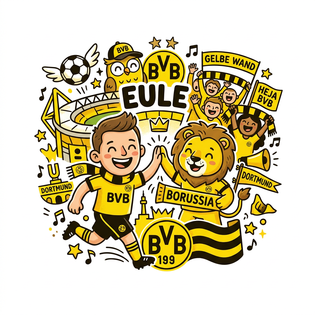 BVB Glædesfest Toppers Drinktoppers 6 stk Ø8 cm