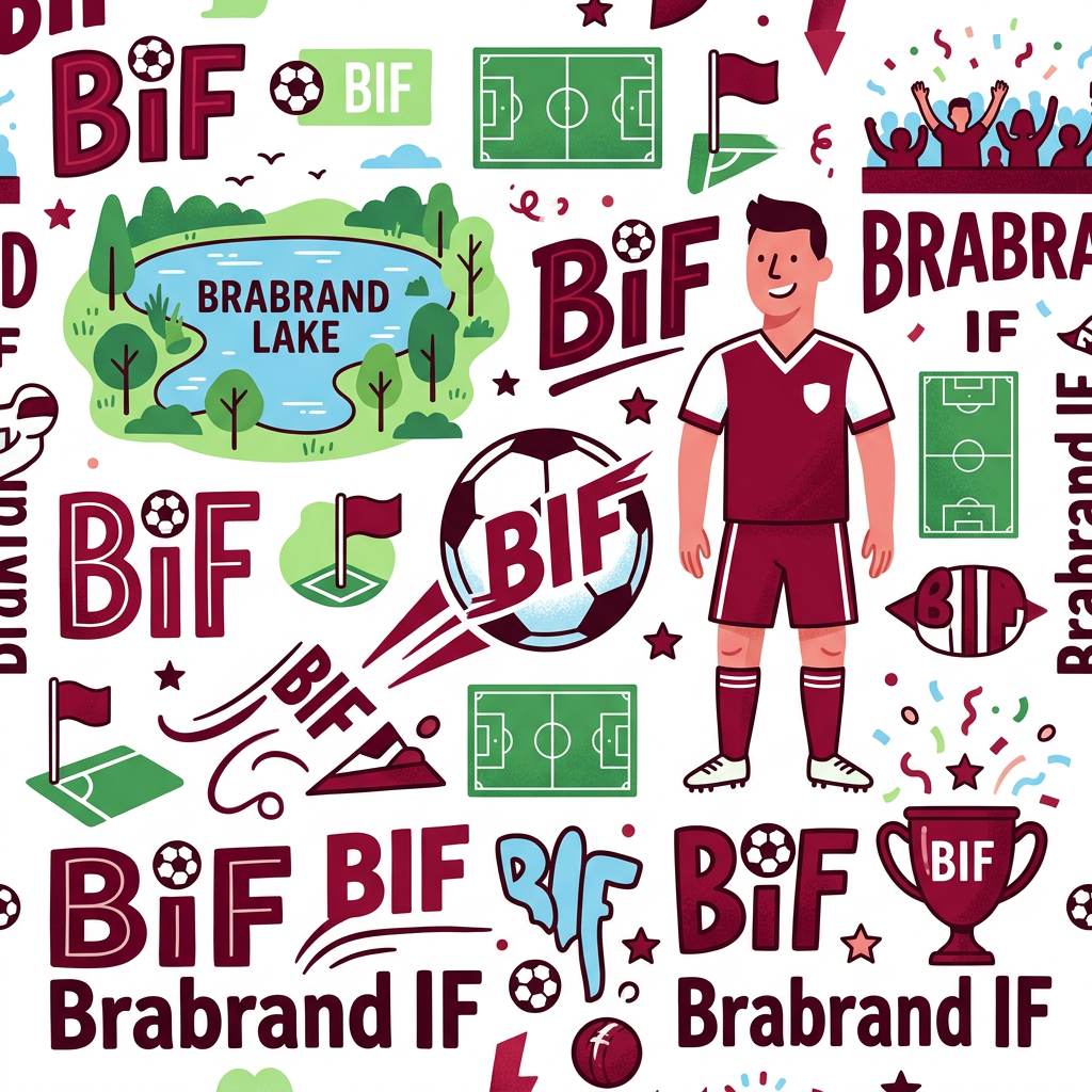 Brabrand Fodbold Stjerner Toppers Drinktoppers 6 stk Ø8 cm