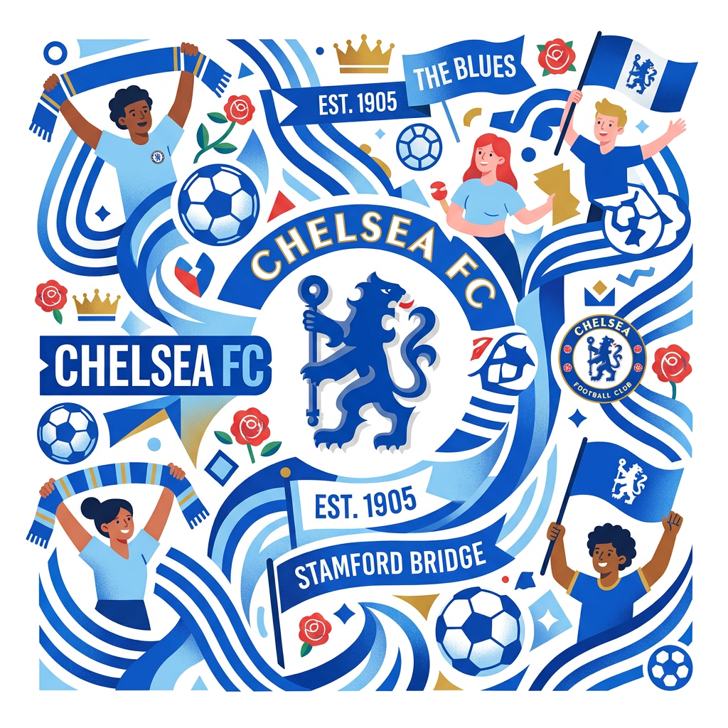 Chelsea Fanfest Toppers Drinktoppers 6 stk Ø8 cm