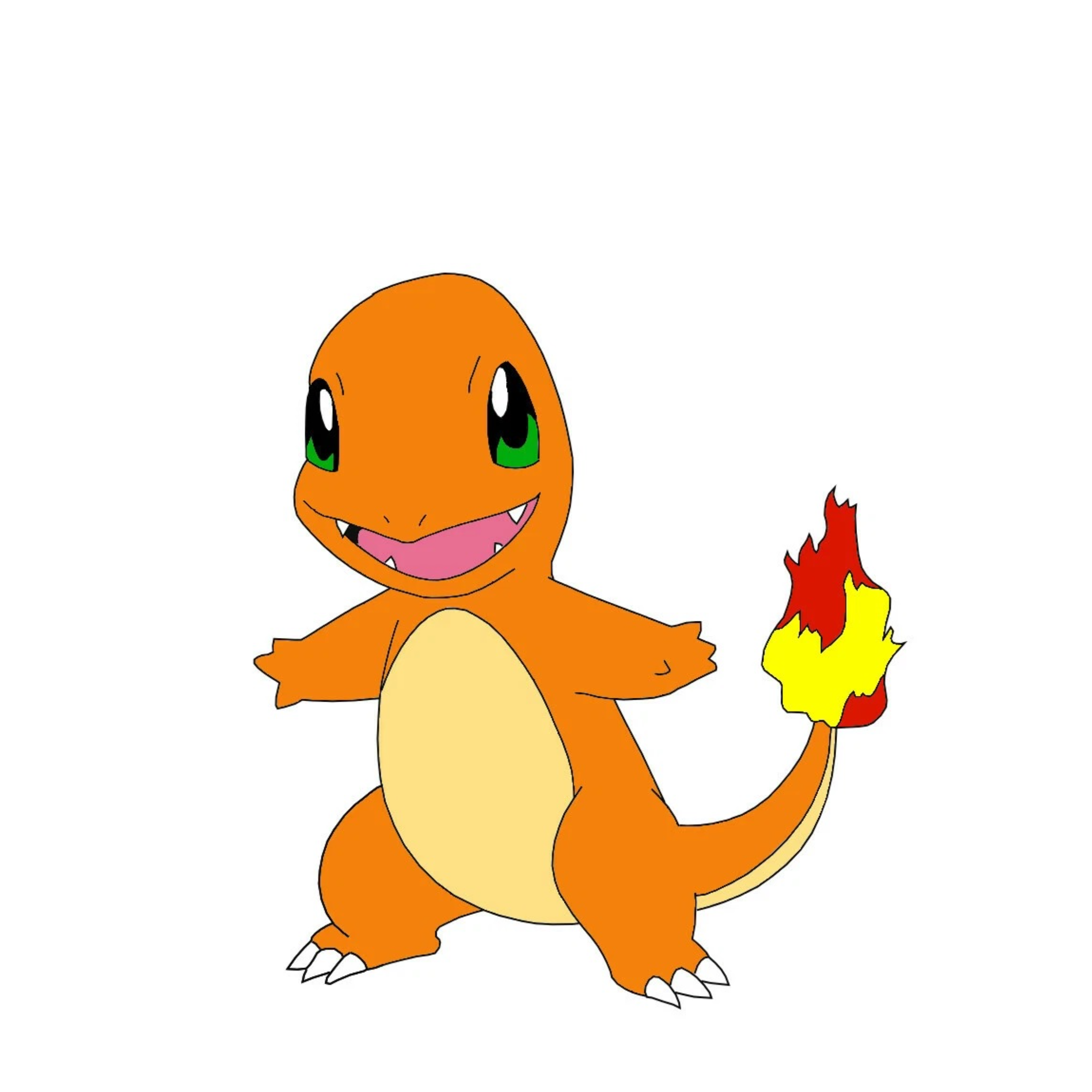 Charmander Pokemon kageprint Toppers Drinktoppers 6 stk Ø8 cm