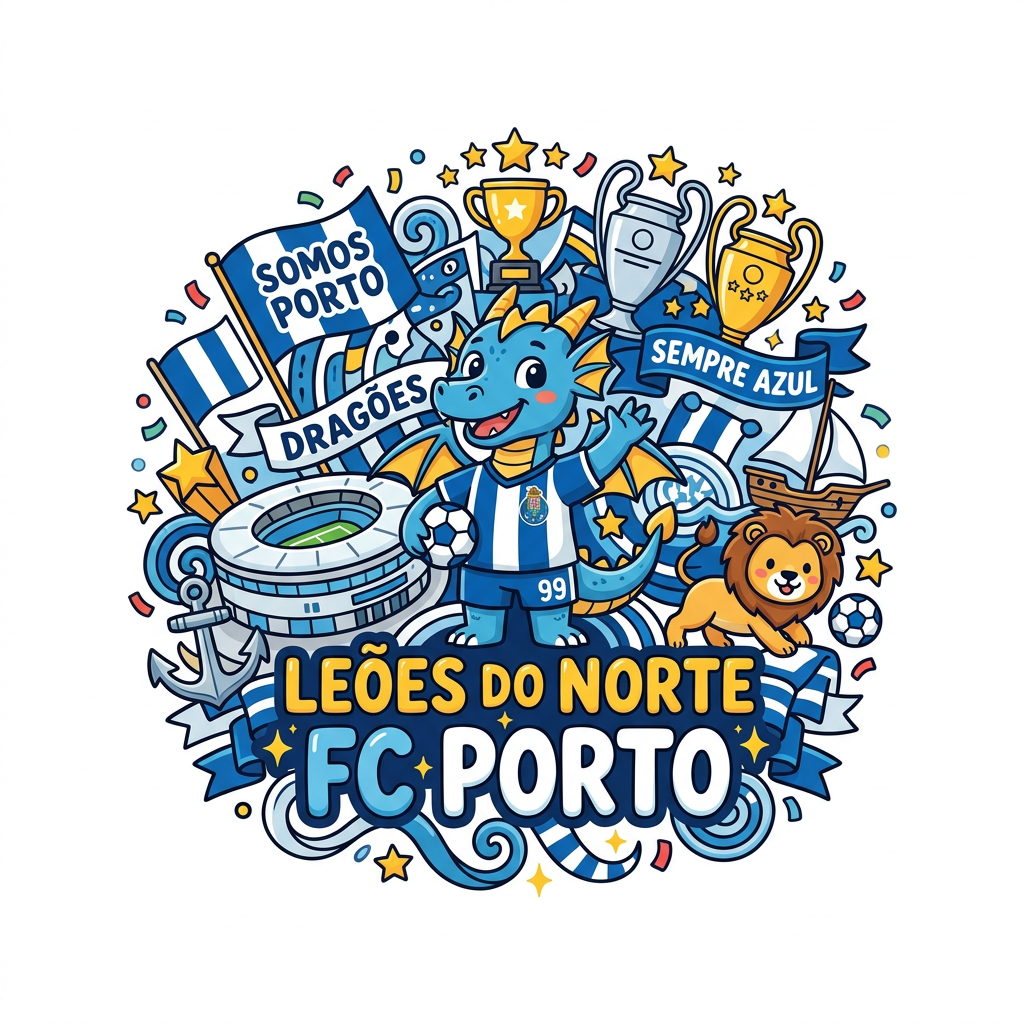 Porto Drage Fanklub Toppers Drinktoppers 6 stk Ø8 cm