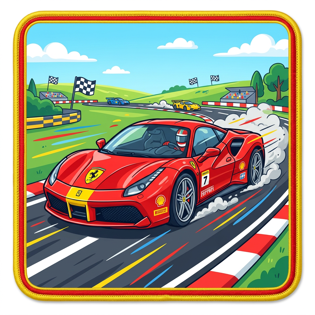Racerbane Ferrari Drift Toppers Drinktoppers 6 stk Ø8 cm