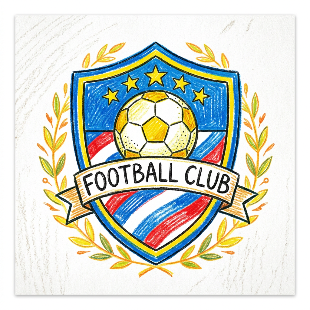 Fodbold Klubbens Skjold Toppers Drinktoppers 6 stk Ø8 cm