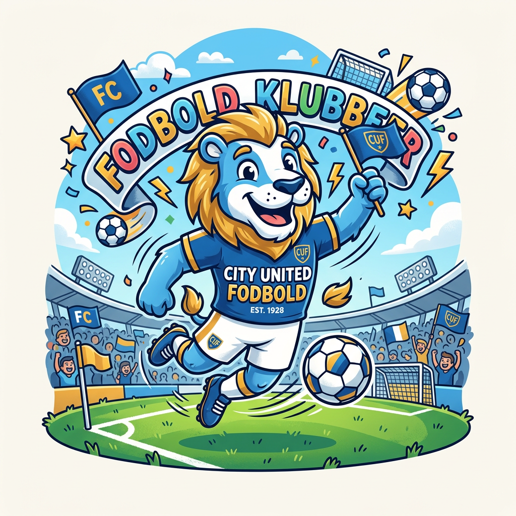 City United Fodbold Toppers Drinktoppers 6 stk Ø8 cm