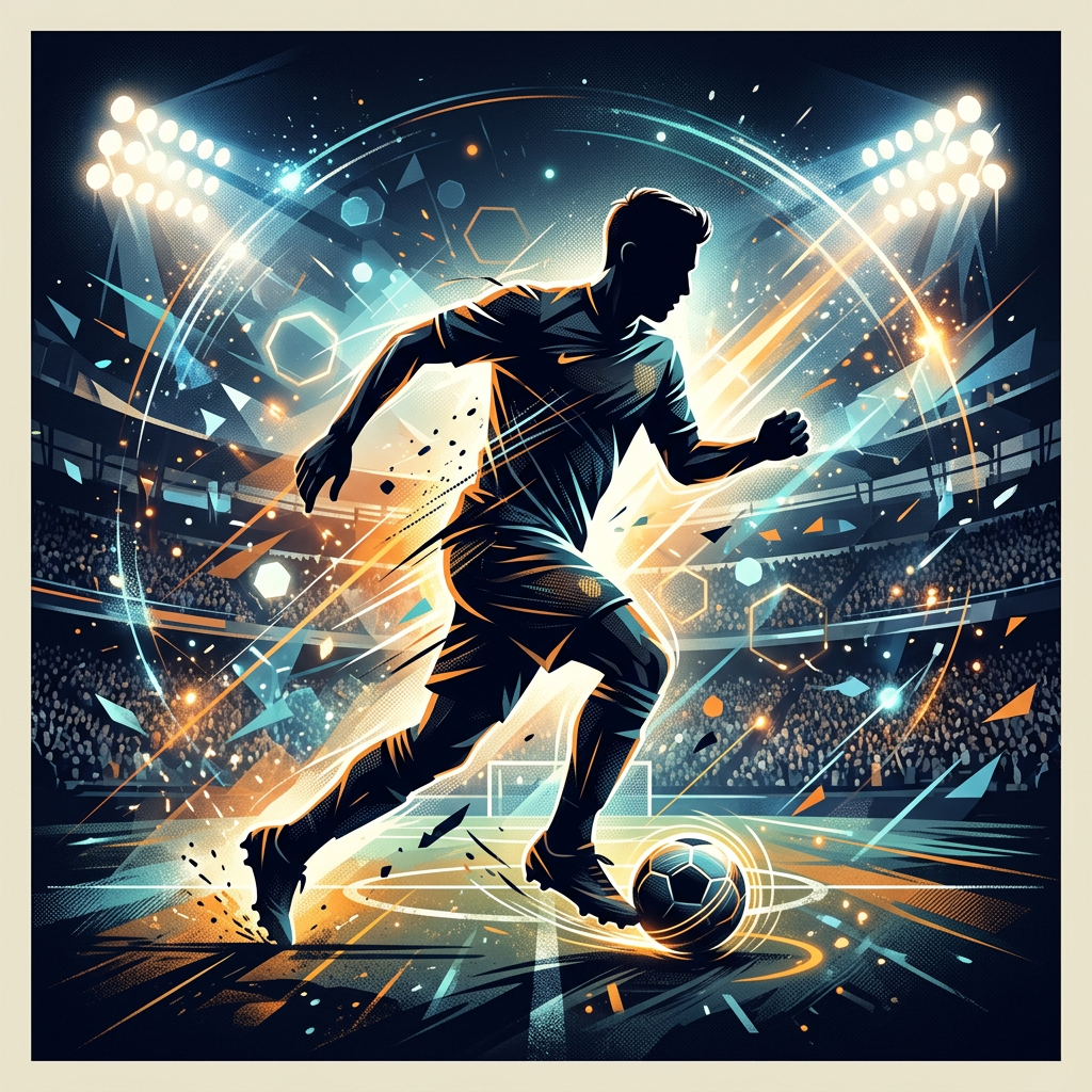 Fodbold Stjerne I Spotlight Toppers Drinktoppers 6 stk Ø8 cm