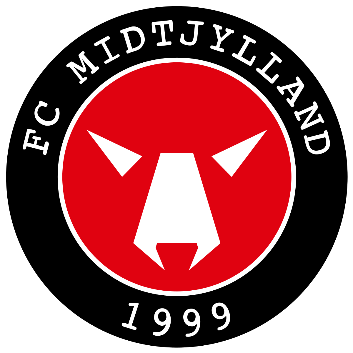 FC Midtjylland 1 Toppers Drinktoppers 6 stk Ø8 cm