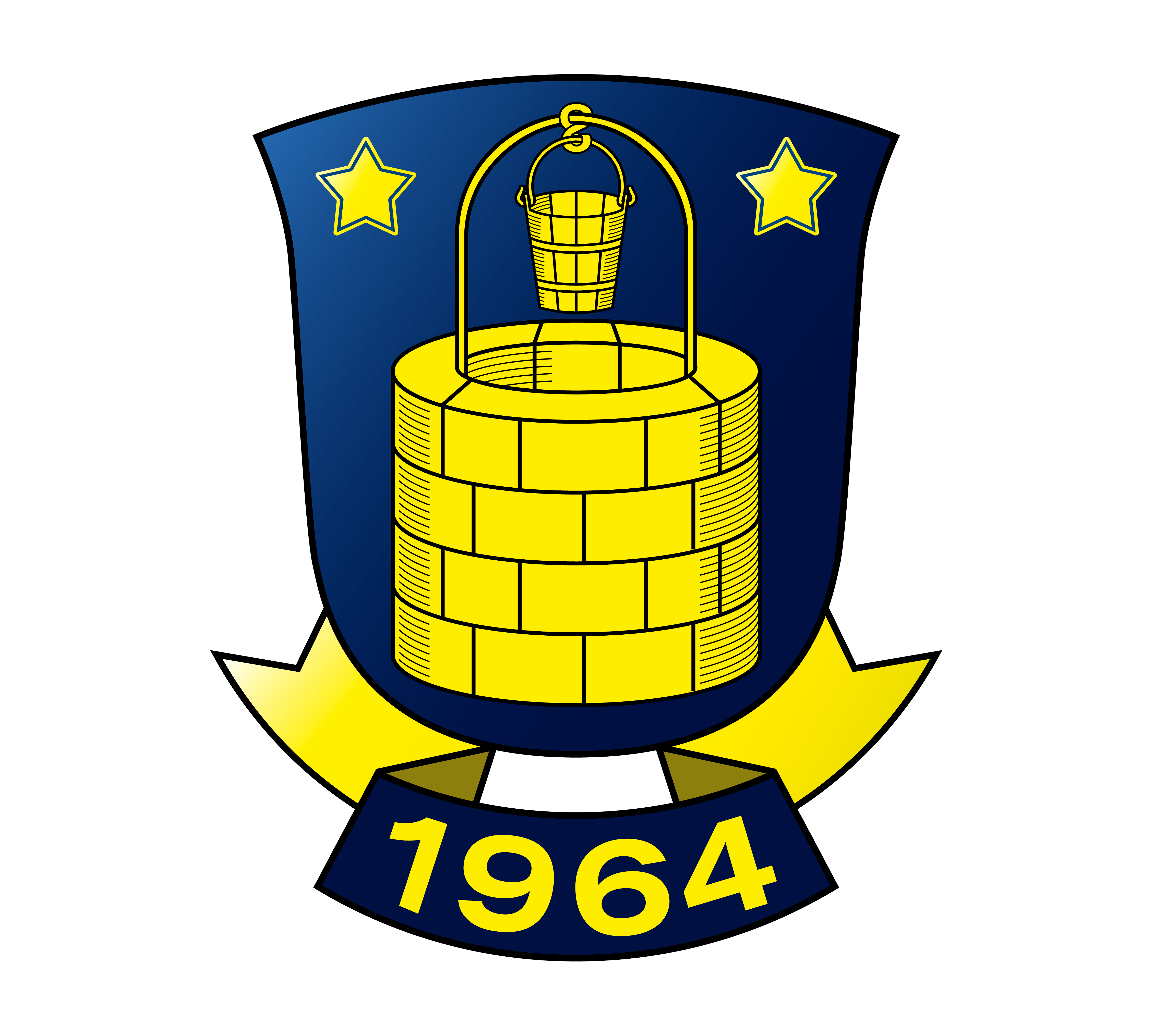 Brøndby Logo Toppers Drinktoppers 6 stk Ø8 cm