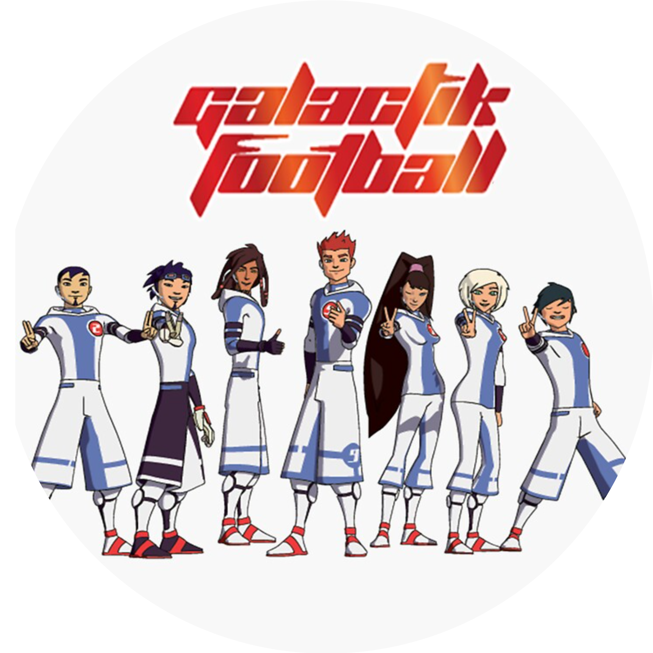 Galactik Football holdet Toppers Drinktoppers 6 stk Ø8 cm