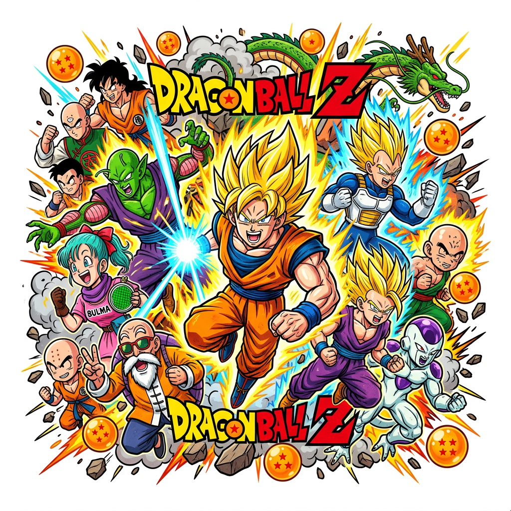 Dragon Ball Helte Toppers Drinktoppers 6 stk Ø8 cm