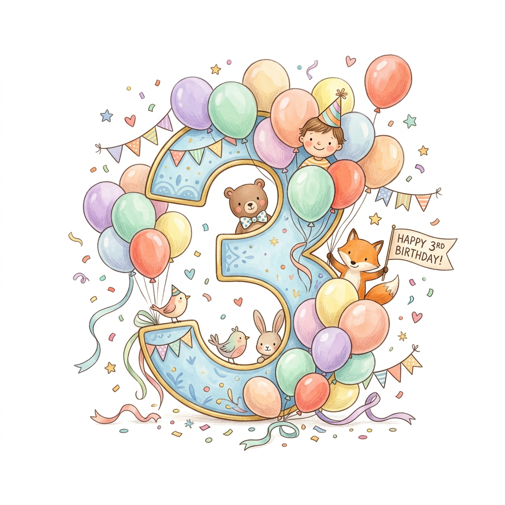 Ballon Tal 3 Toppers Drinktoppers 6 stk Ø8 cm