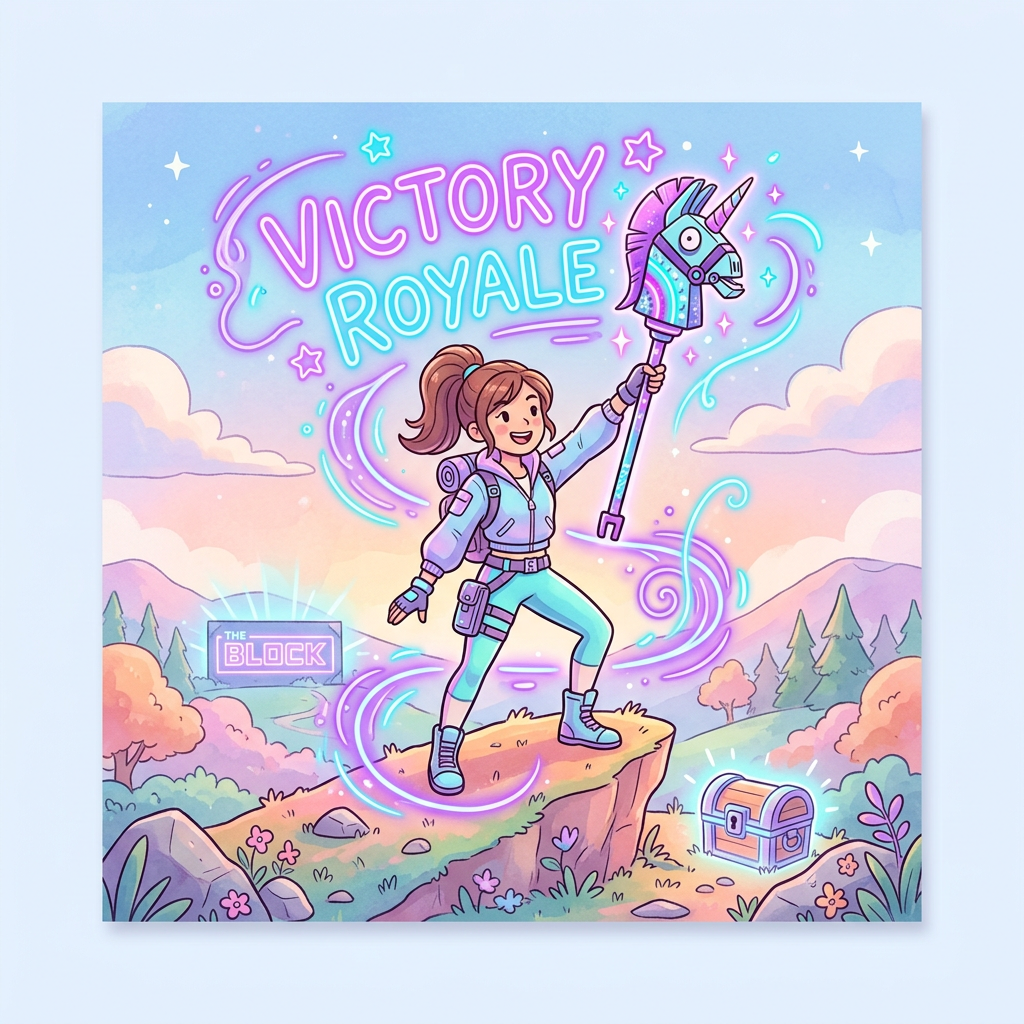 Fortnite Victory Royale Toppers Drinktoppers 6 stk Ø8 cm