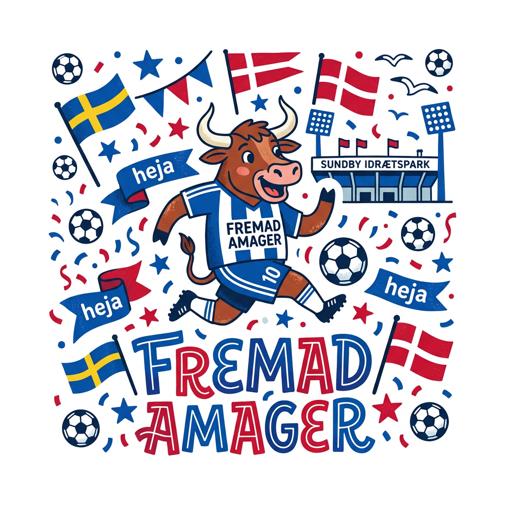 Tyrefodbold Fremad Toppers Drinktoppers 6 stk Ø8 cm