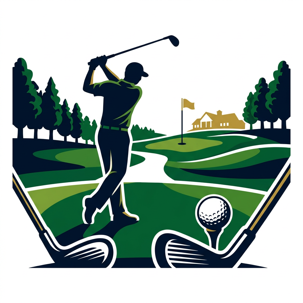 Golf Sving Bane Toppers Drinktoppers 6 stk Ø8 cm
