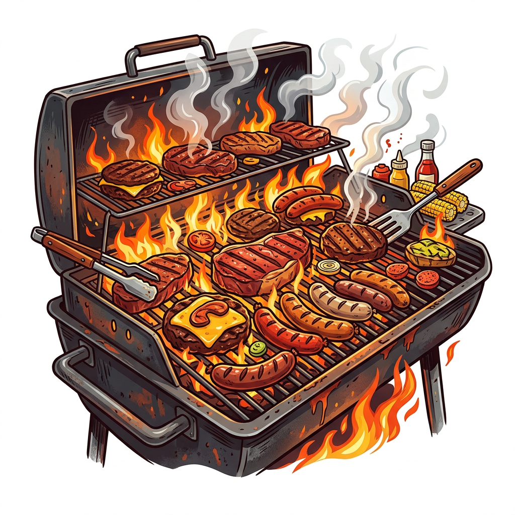 Grill Fest Mad Toppers Drinktoppers 6 stk Ø8 cm