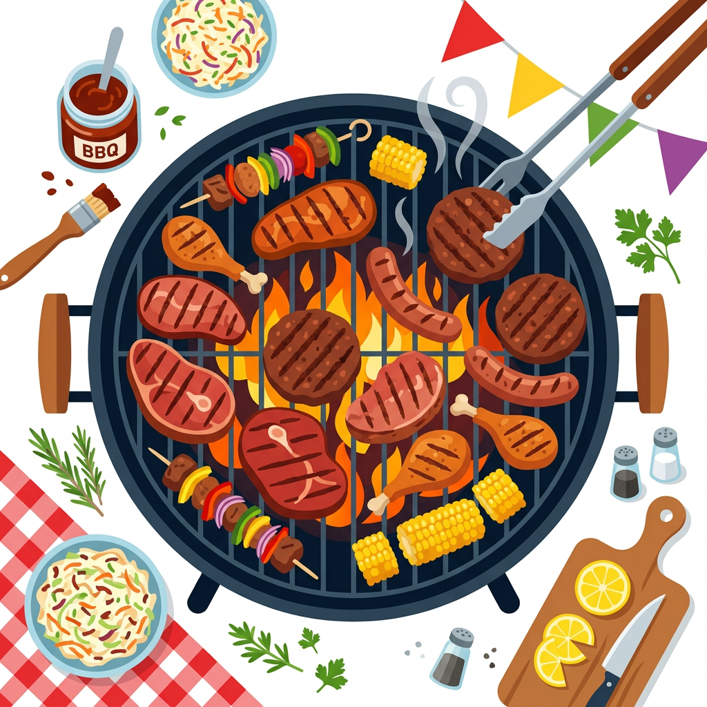Grillfest i haven Toppers Drinktoppers 6 stk Ø8 cm