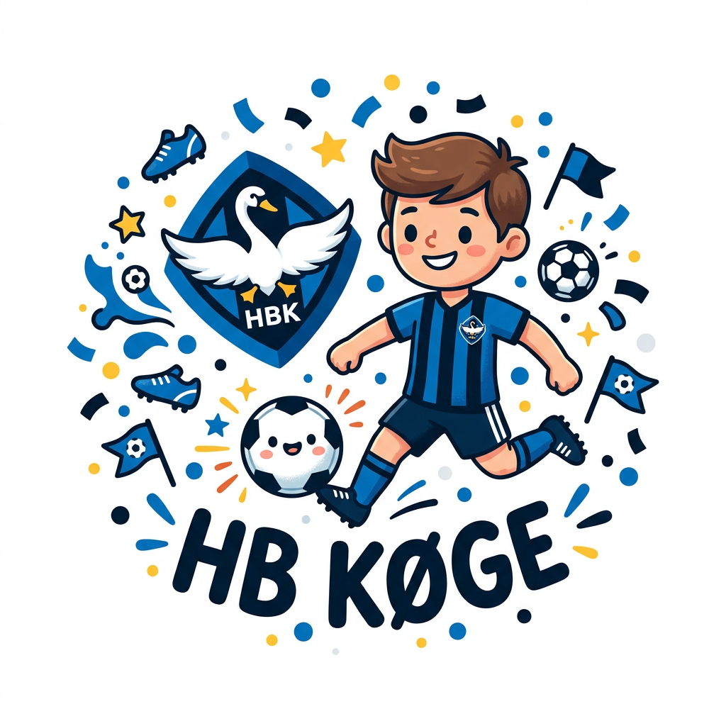 HB Køge Fodboldhelt Toppers Drinktoppers 6 stk Ø8 cm