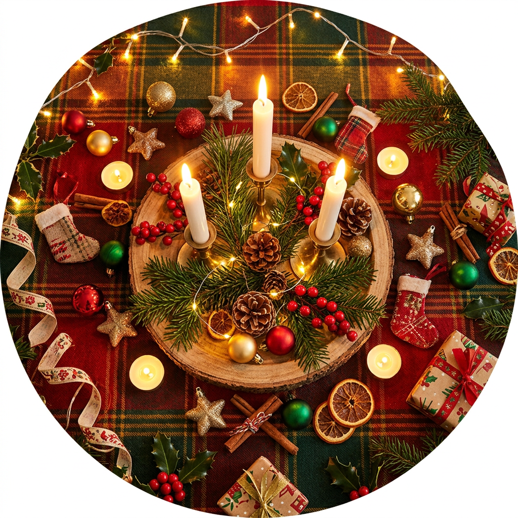 Julestemning med lys Toppers Drinktoppers 6 stk Ø8 cm
