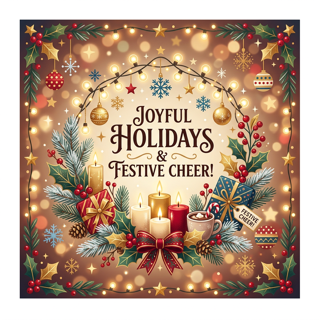 Juletids glæde og hygge Toppers Drinktoppers 6 stk Ø8 cm