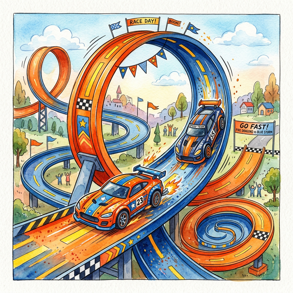 Hot Wheels Race Dag Toppers Drinktoppers 6 stk Ø8 cm