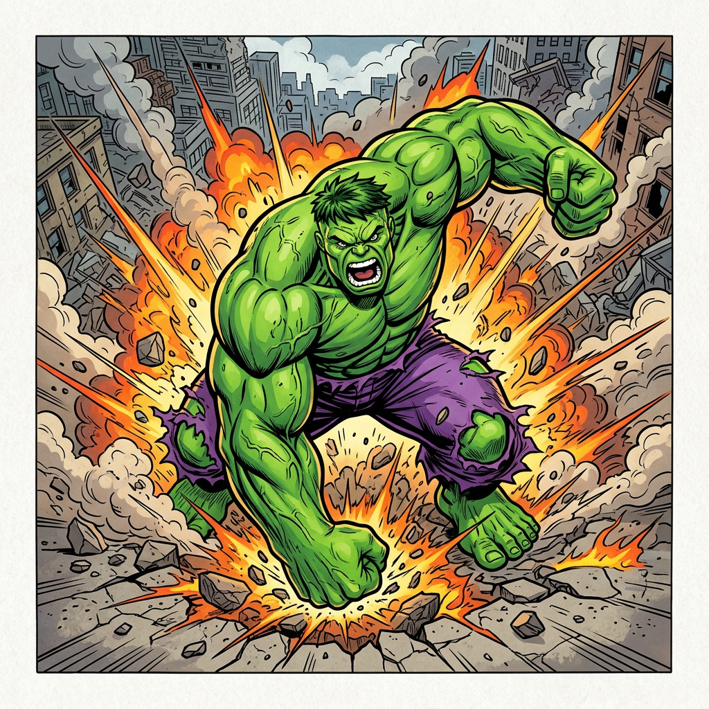 Brølende Hulk Knus Toppers Drinktoppers 6 stk Ø8 cm