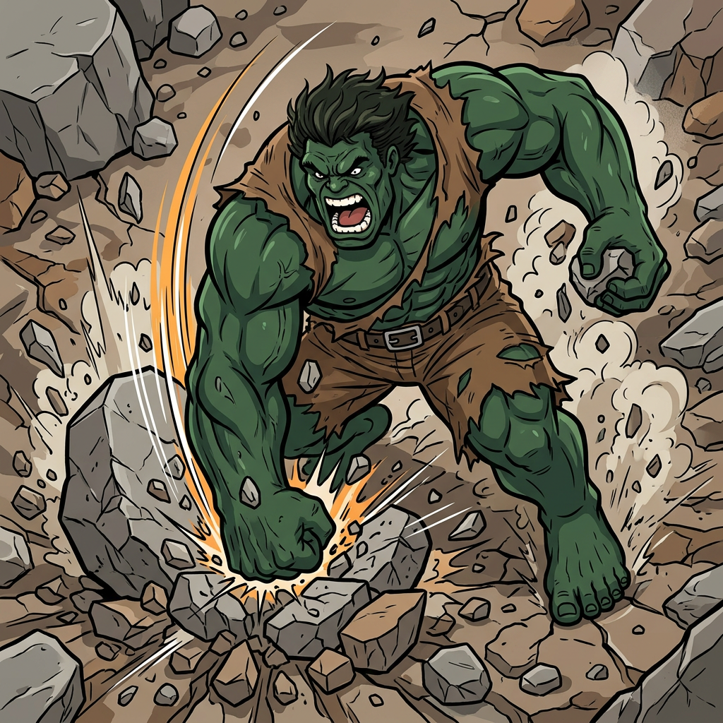Hulk Slår Fast Toppers Drinktoppers 6 stk Ø8 cm
