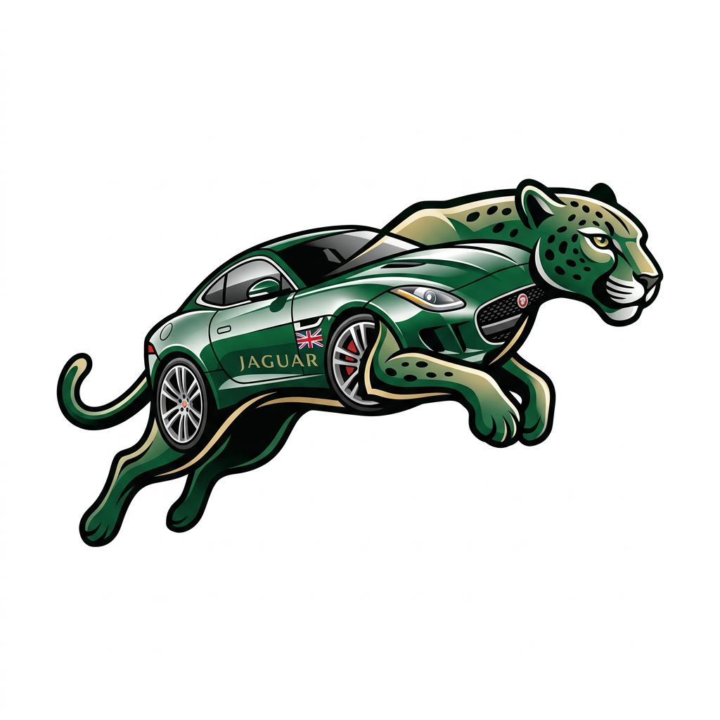 Jaguar Sportsvogn Brøler Toppers Drinktoppers 6 stk Ø8 cm