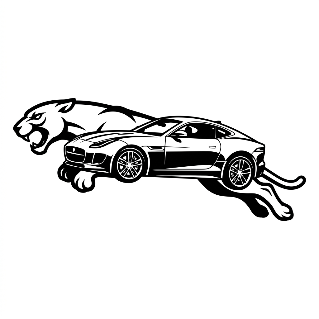 Jaguar Bil Spring Toppers Drinktoppers 6 stk Ø8 cm