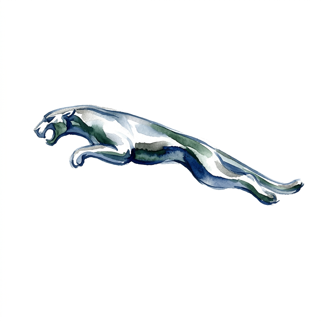 Jaguar vandfarve logo Toppers Drinktoppers 6 stk Ø8 cm